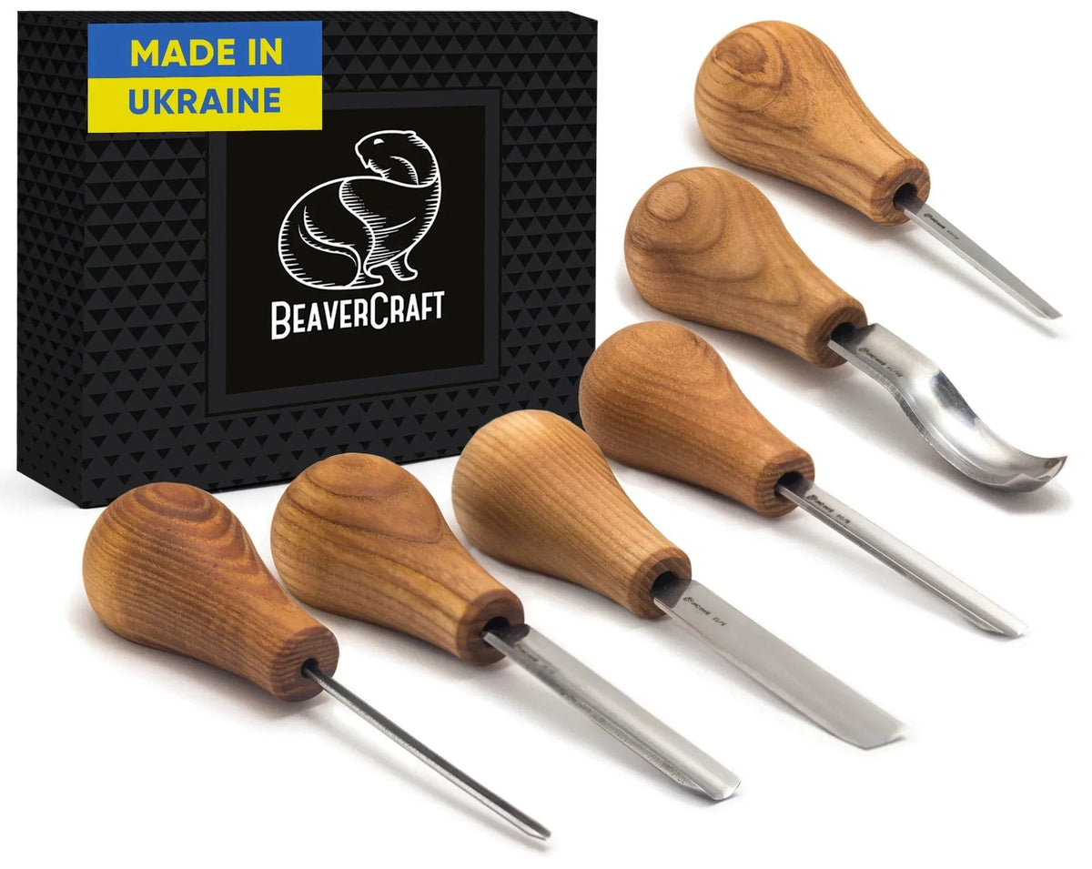 Puunveistotaltasarja SC05, Beaver Craft, 6 talttaa