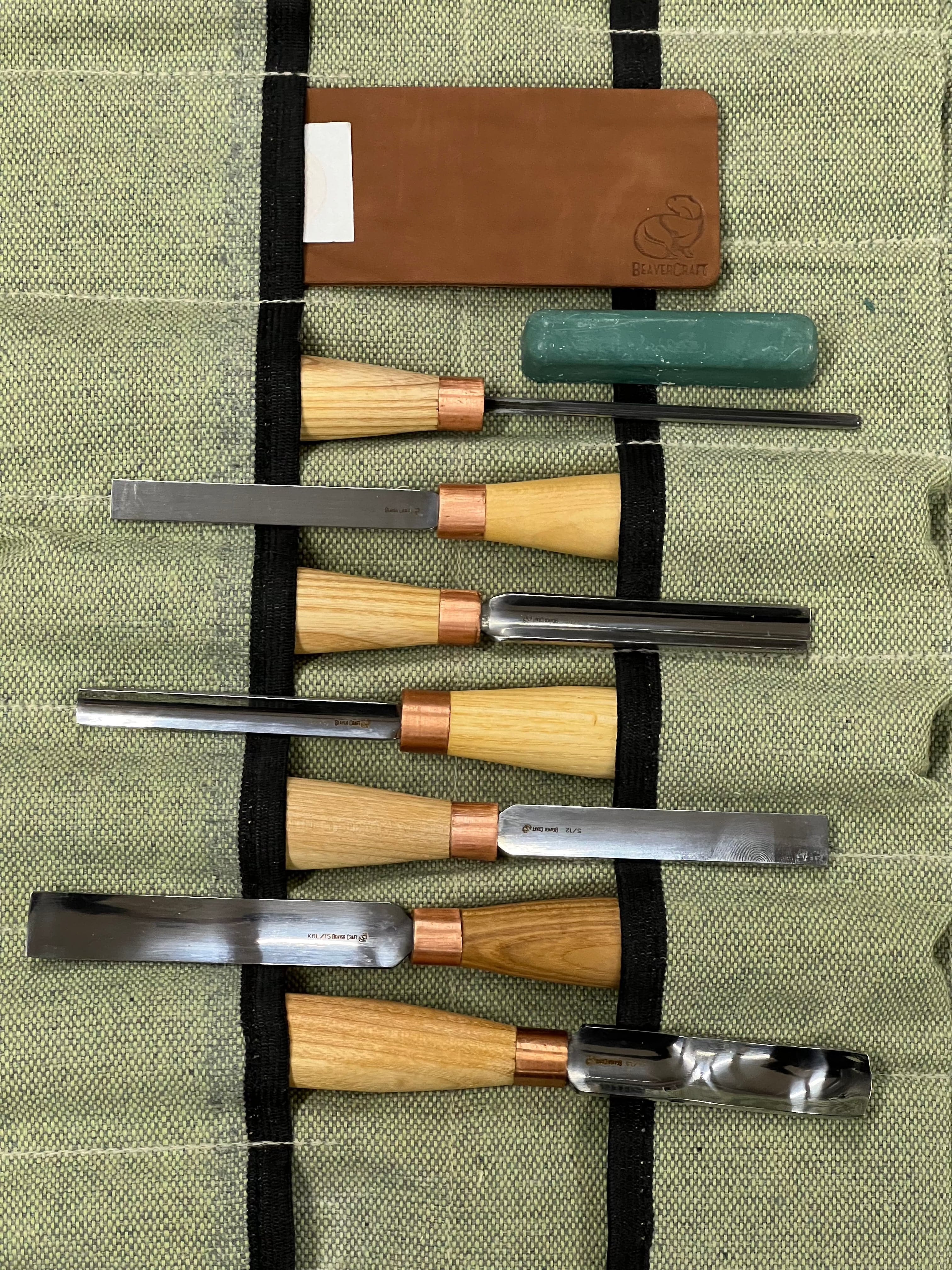 Puunveistotalttasarja SC03 Beaver Craft 7 talttaa