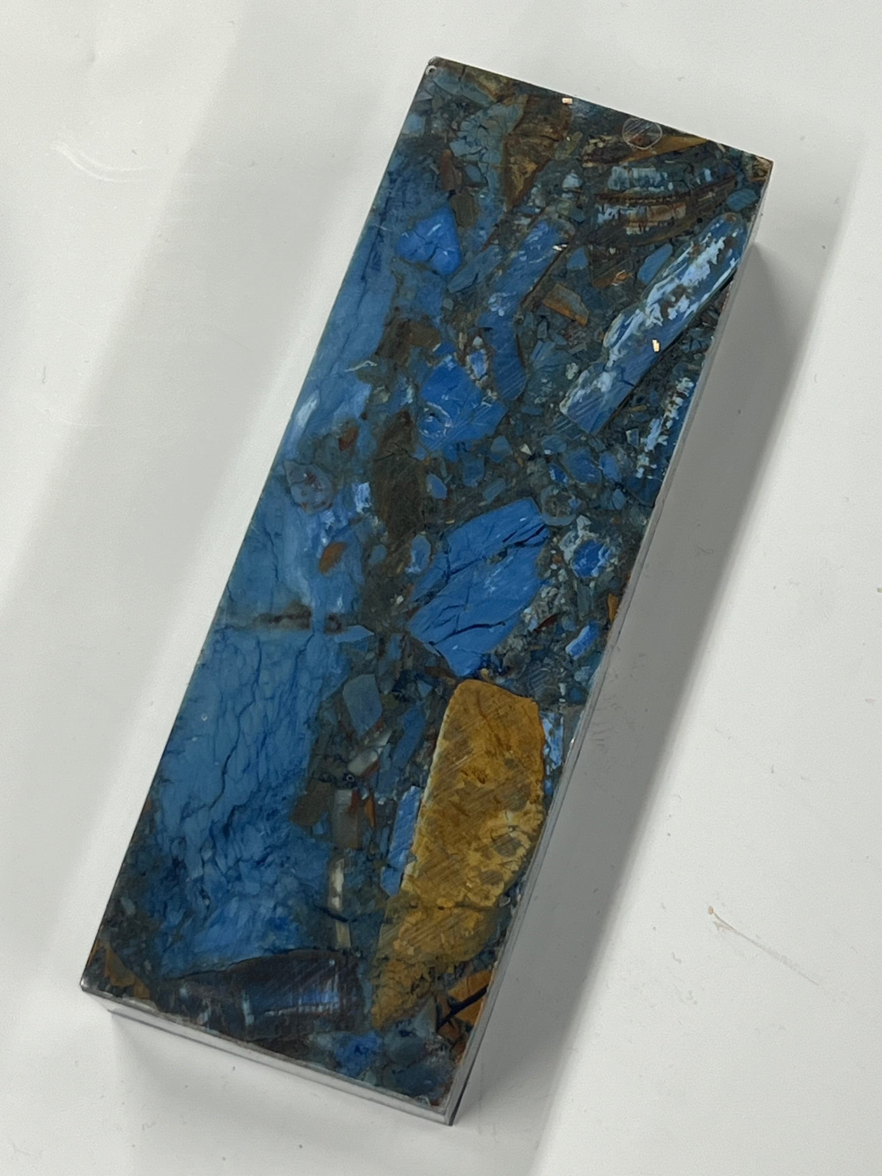 Mammutista valmistettu kahva-aihio M215 Sininen Fusion block