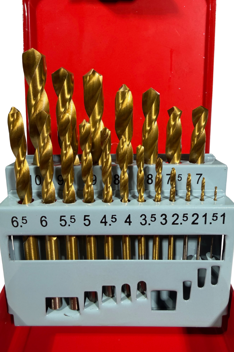 19 kpl 1-10 mm yleisporanteräsarja teräkselle