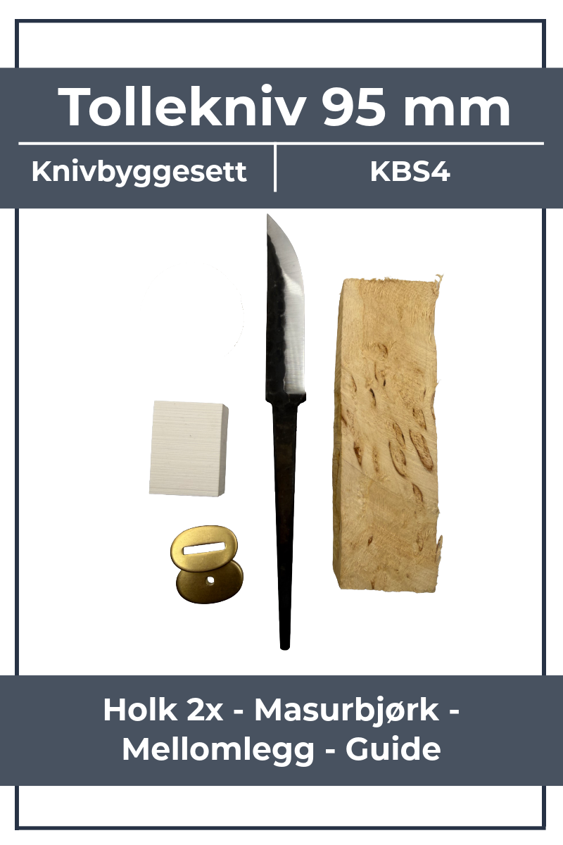 Puukonrakennussarja KBS4 - 95 mm vasarajälkiviimeistely, visakoivua ja messinkihelat