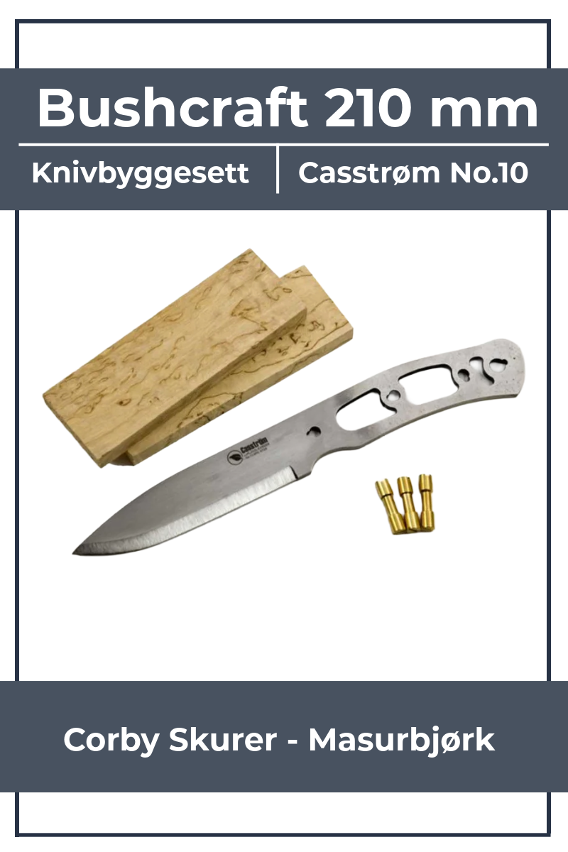 Casström No. 10 SFK Swedish Forest Knife -veitsentekopaketti
