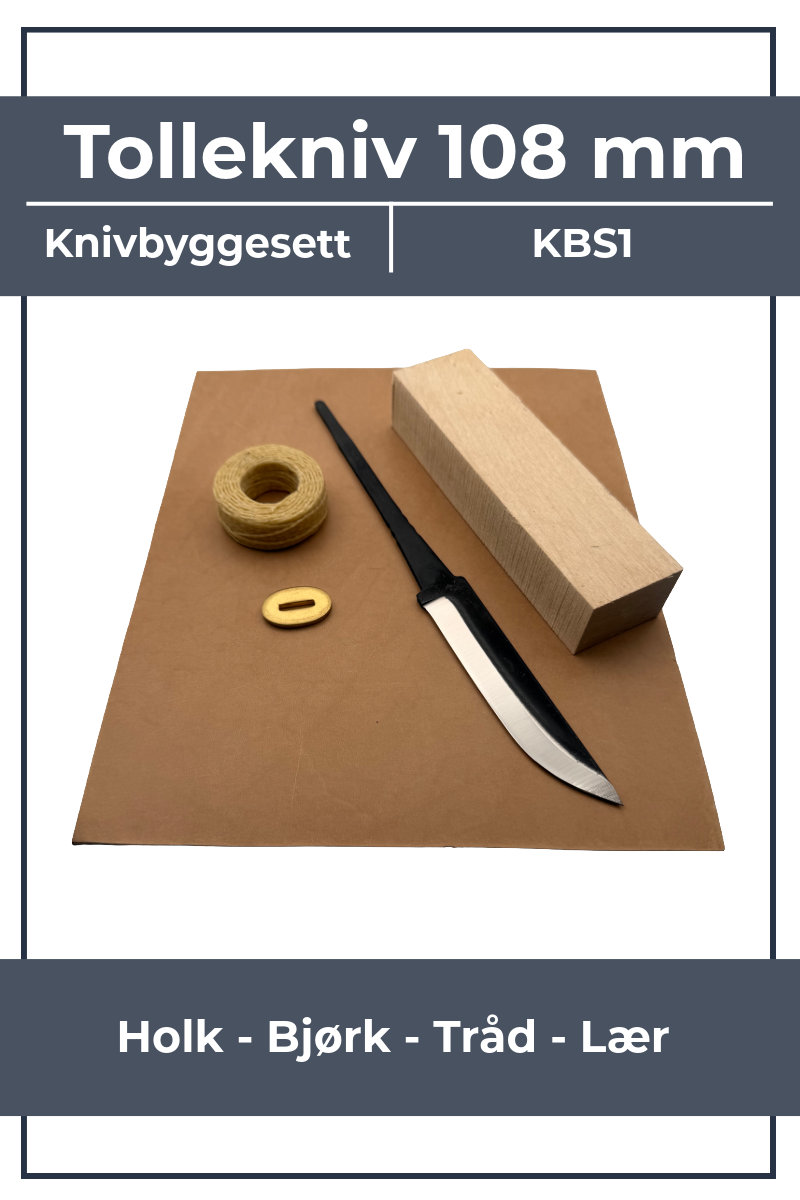 Veitsenrakennussarja KBS1 - 108mm koivulla, helalla ja nahalla