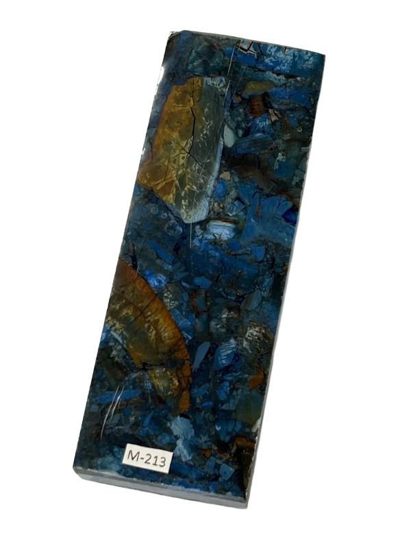 Mammutista valmistettu kahva-aihio M213 Sininen Fusion block