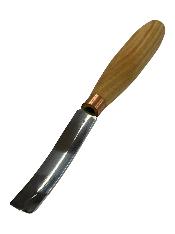 Puunveistotaltta 80x15 mm taivutettu kourutaltta K6L/15