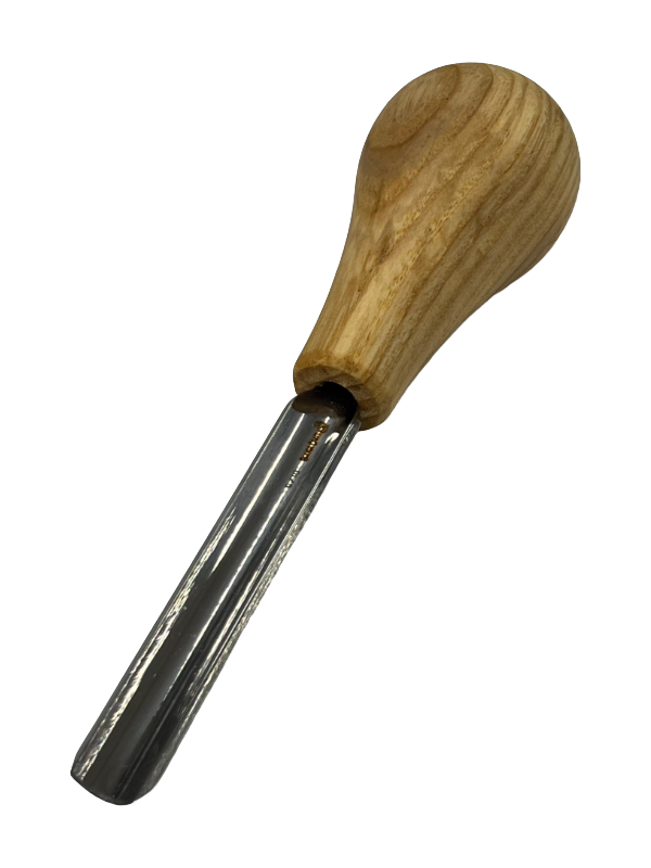 Puuntyöstötaltta 75x10 mm suora pyöristetty taltta P9/10 pallokahvalla