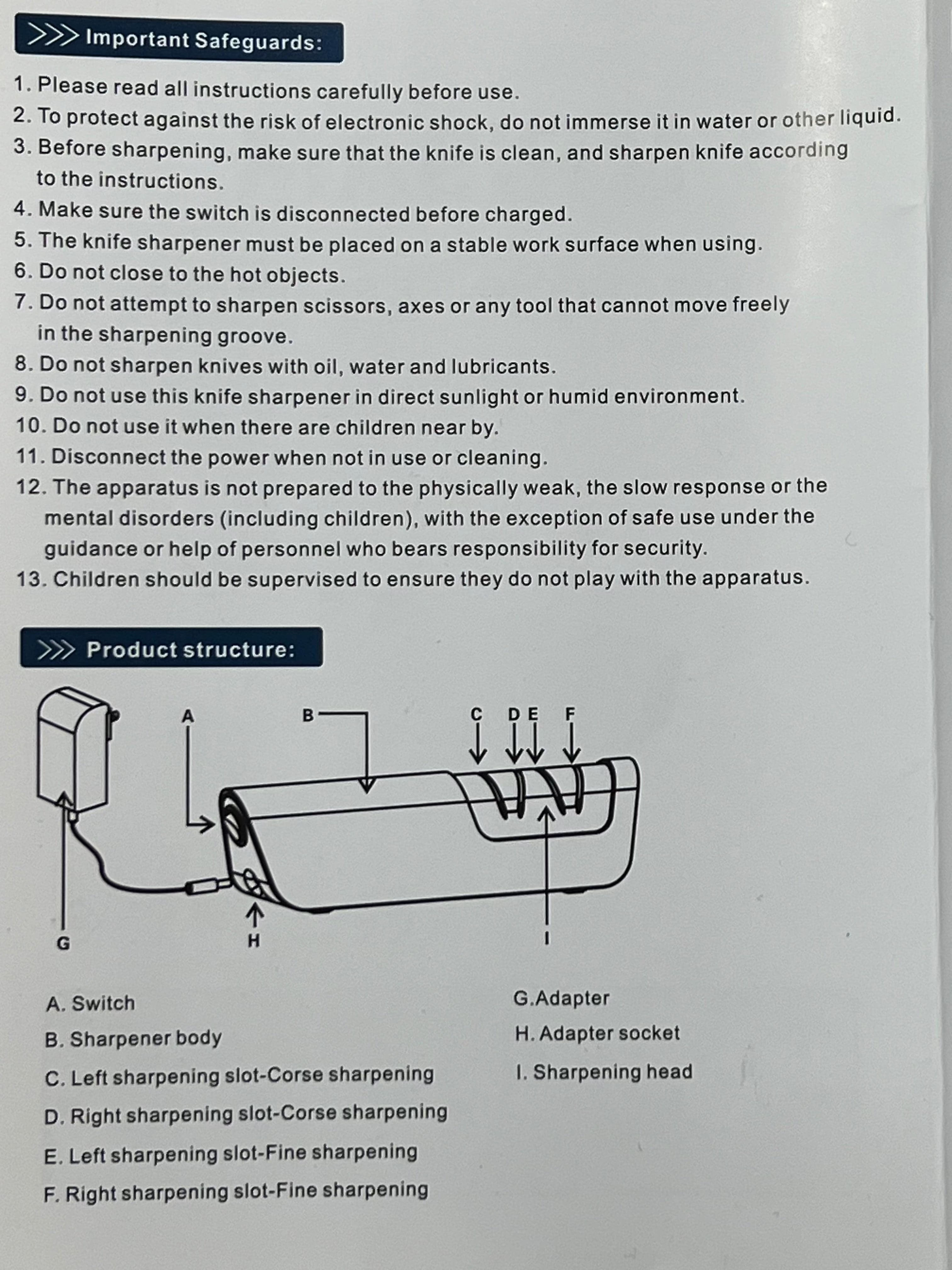Sähkökäyttöinen veitsenteroitin RISAM RE002