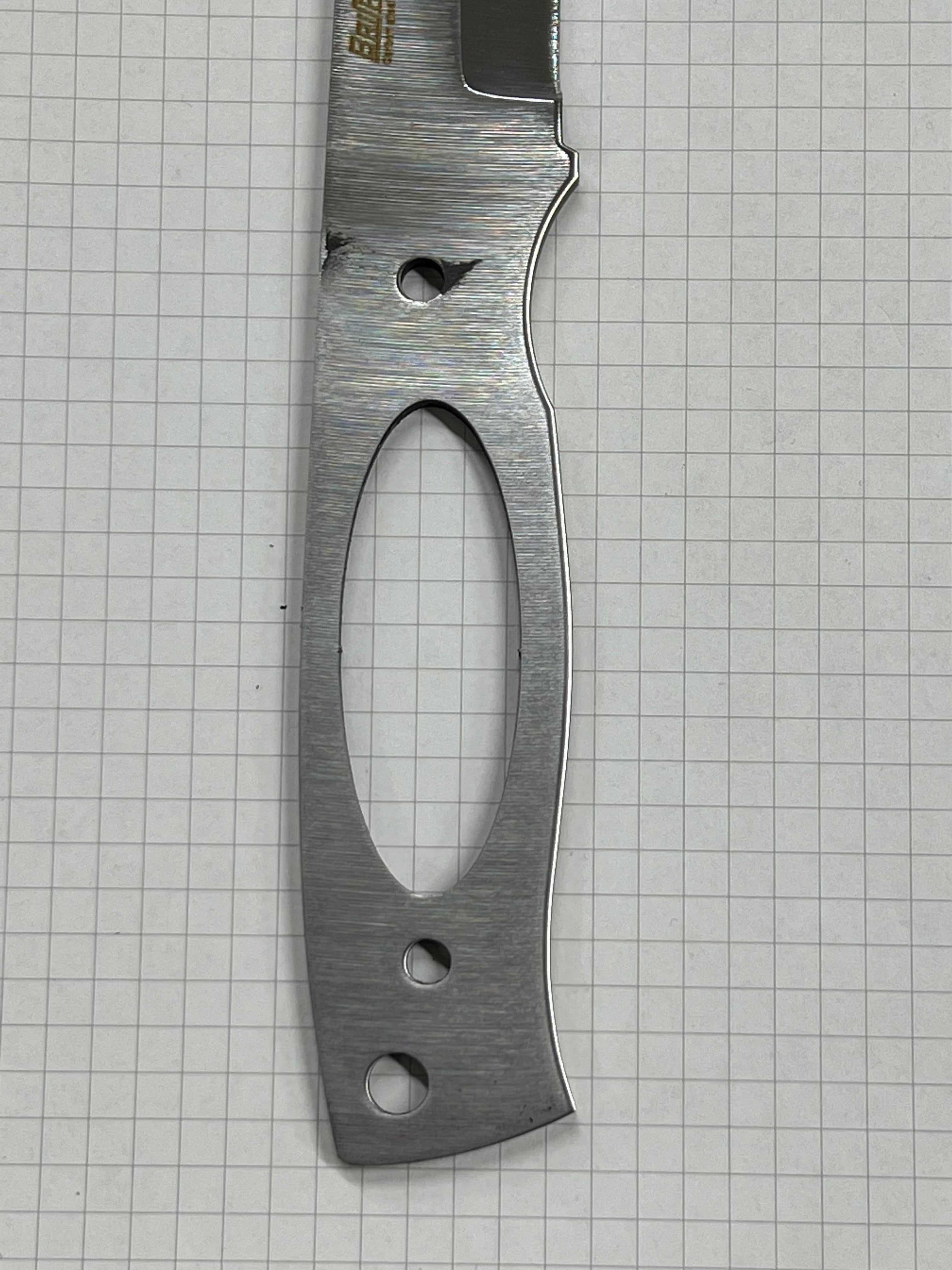 Brisa Trooper 115 Scandi 80CrV2 hiiliteräksinen veitsenterä