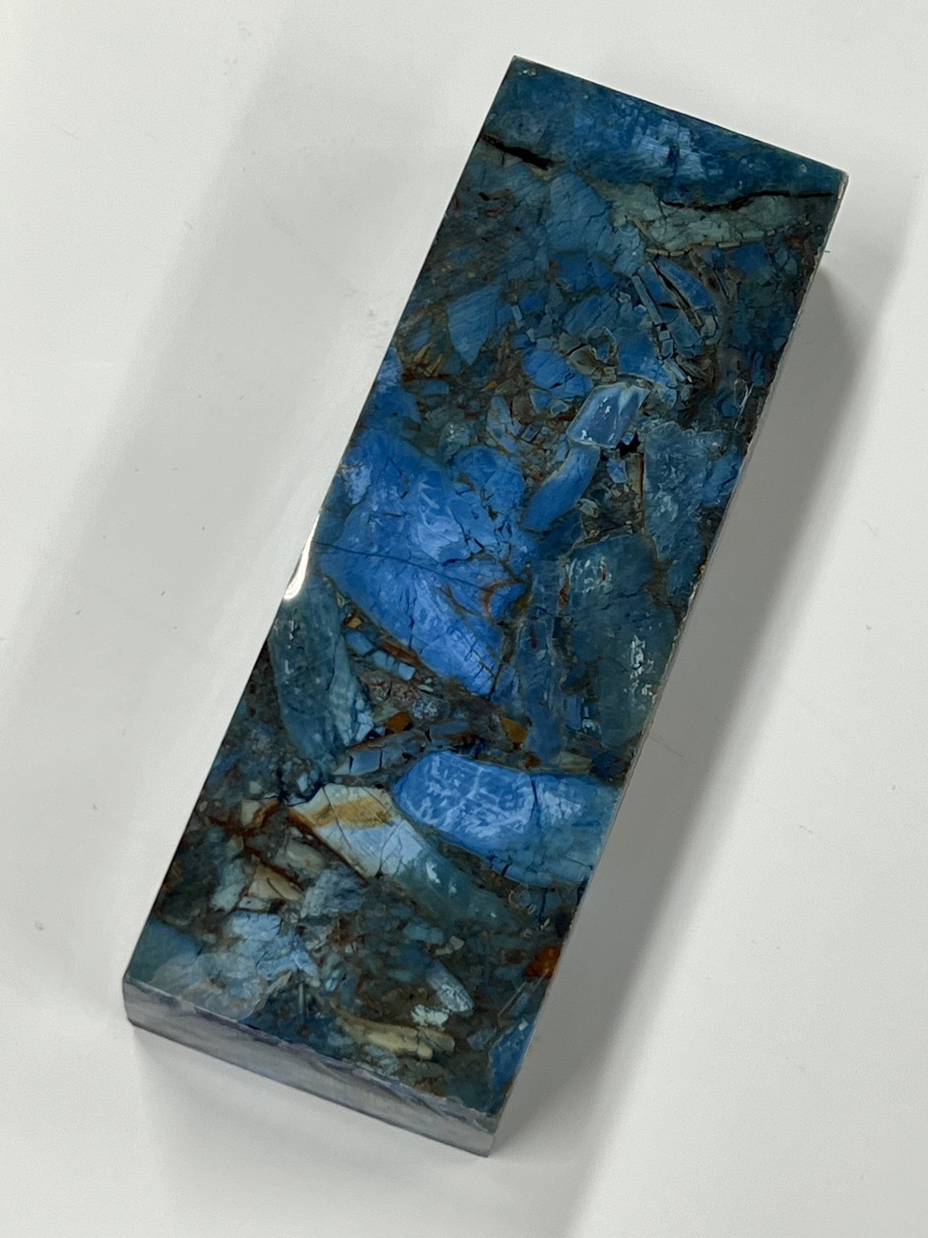 Mammutista valmistettu kahva-aihio M213 Sininen Fusion block