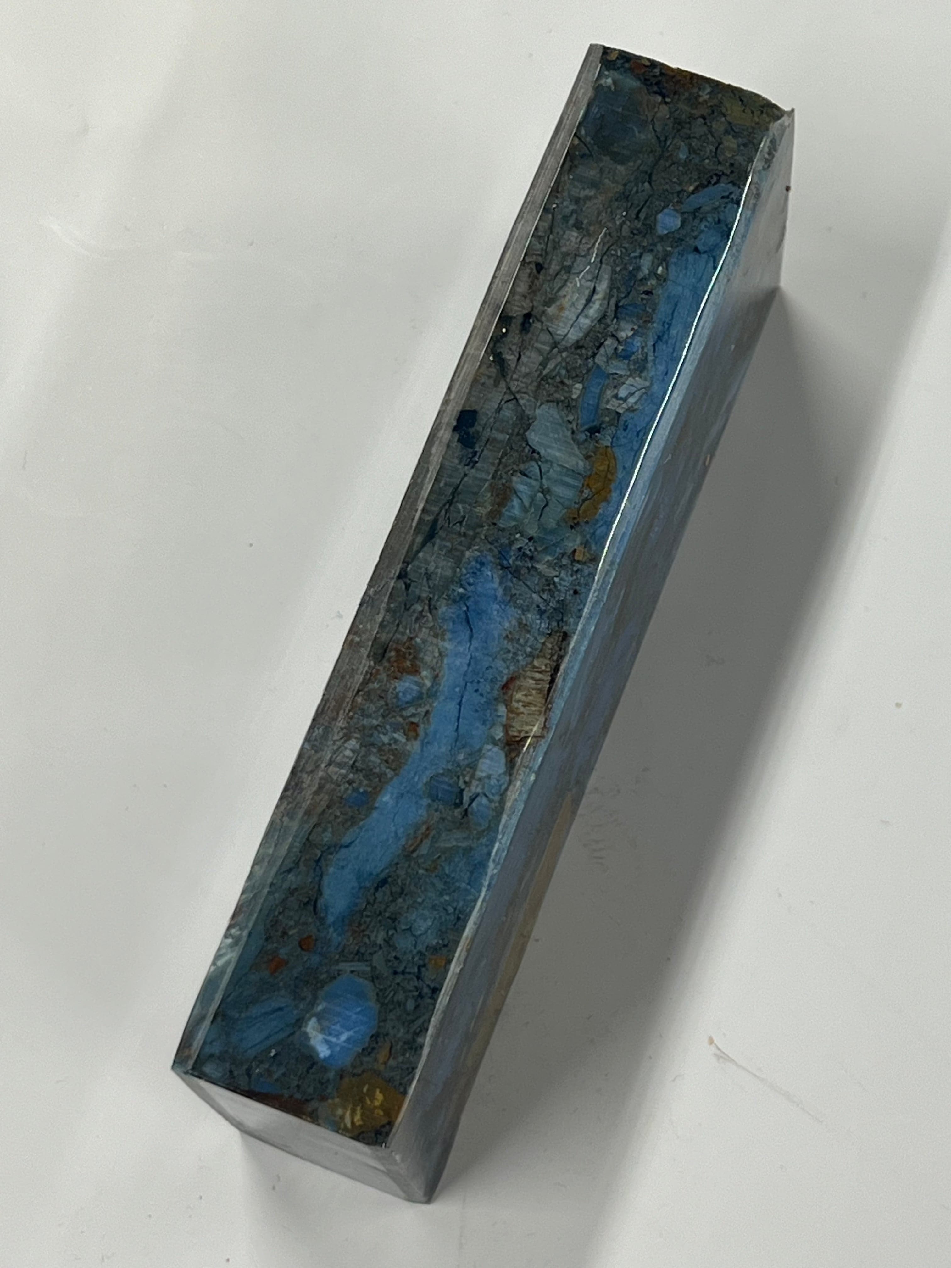 Mammutista valmistettu kahva-aihio M215 Sininen Fusion block