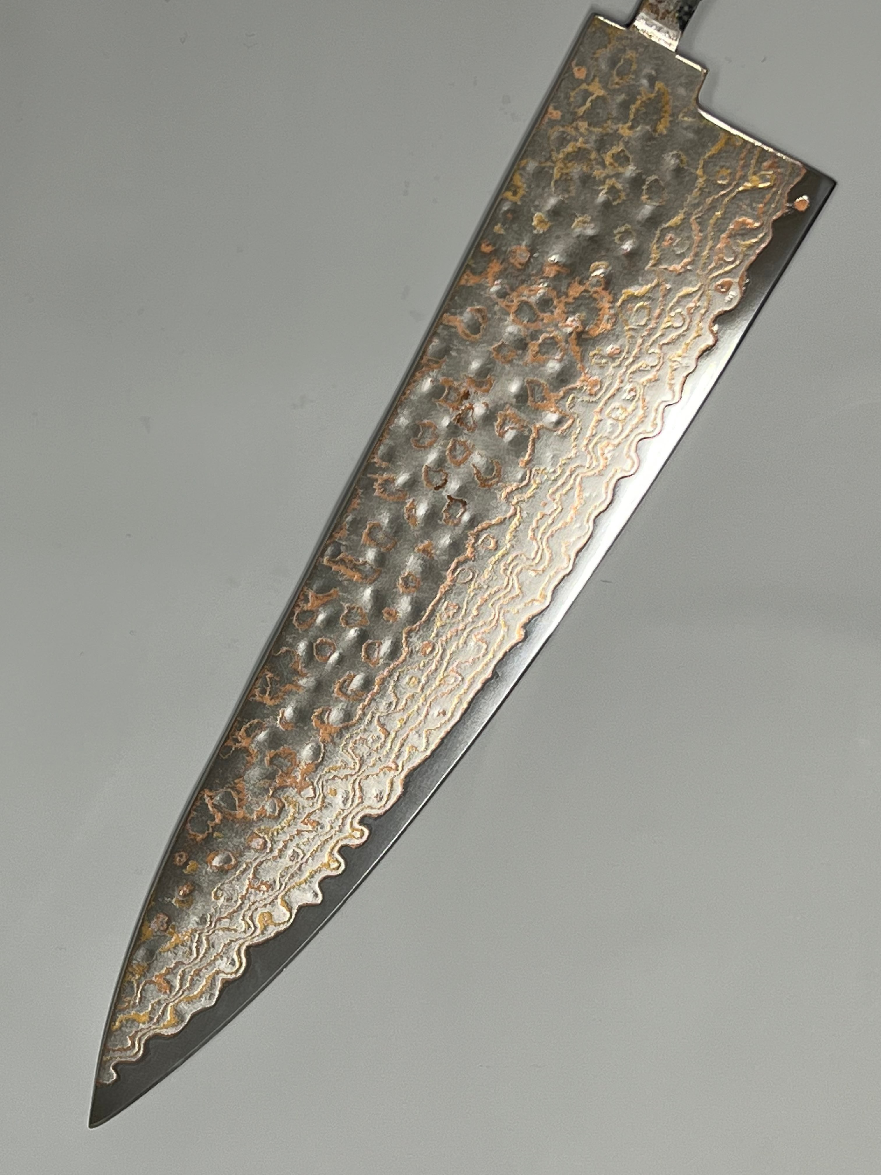 Kokkiveitsi 220mm ruostumaton kupari damasti