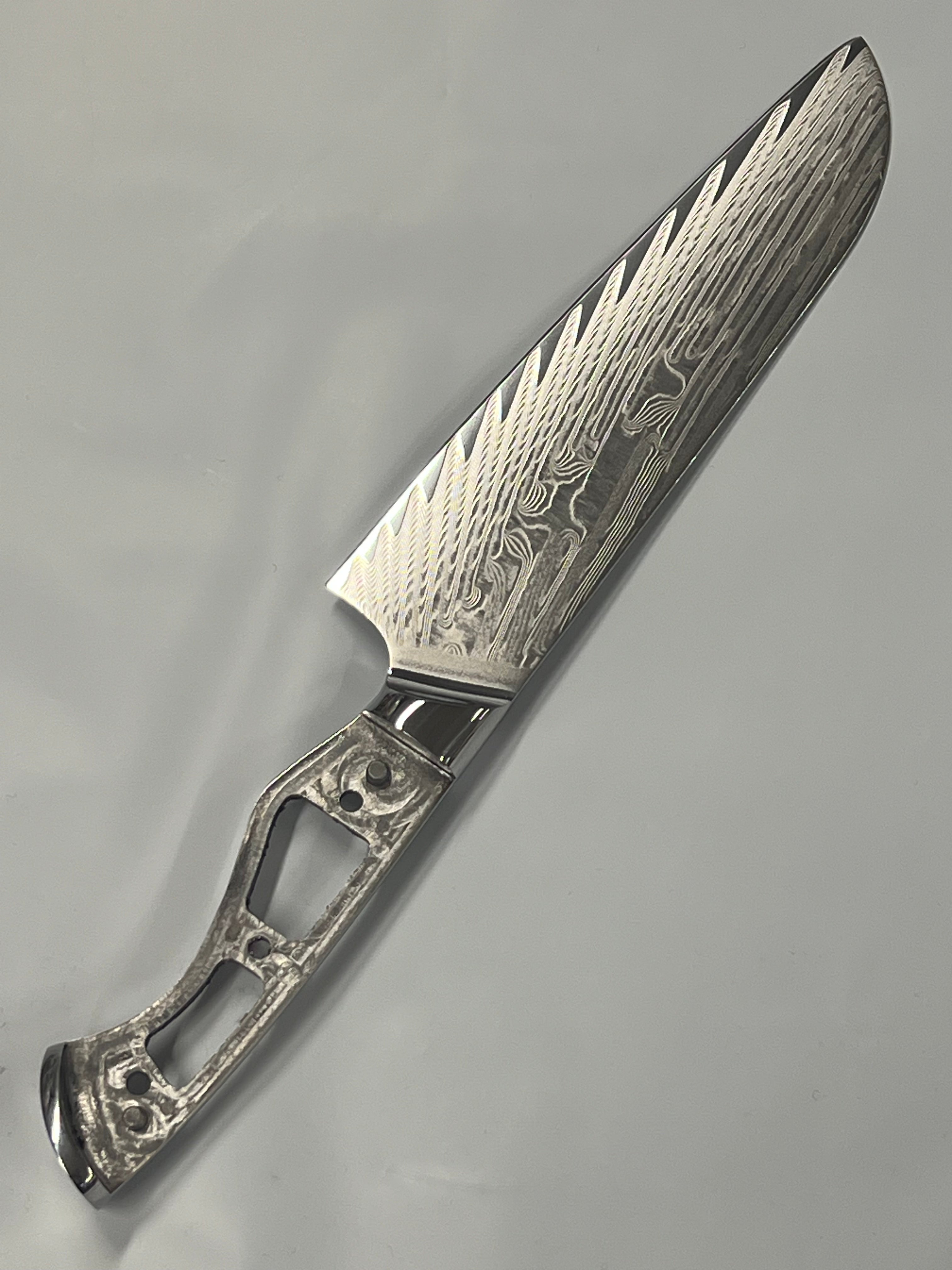 Santoku - VG10 Damask kokkiveitsi 8" fulltang kahvalla