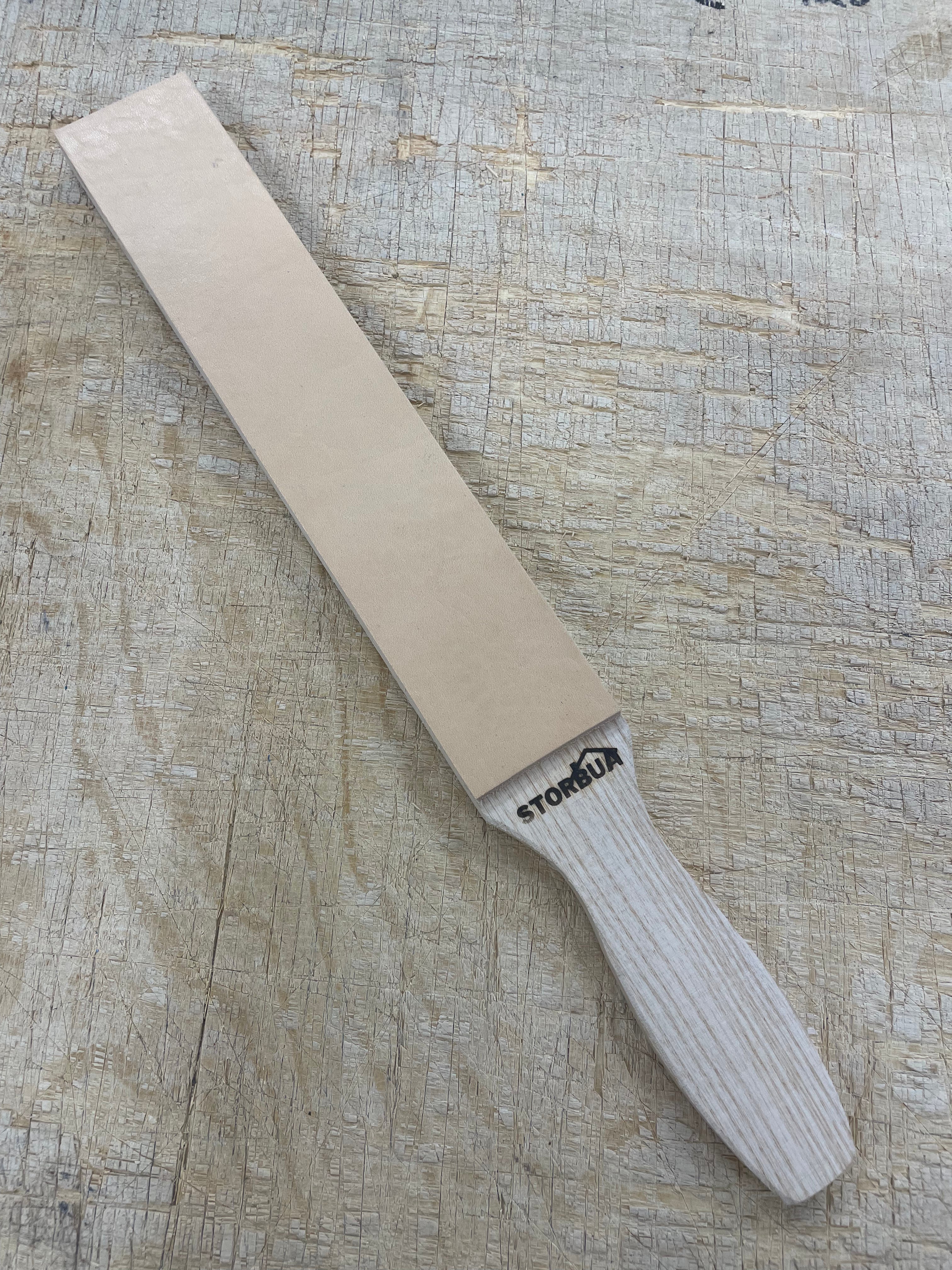 Nahkastroppi käsintehty suuri 390x50mm