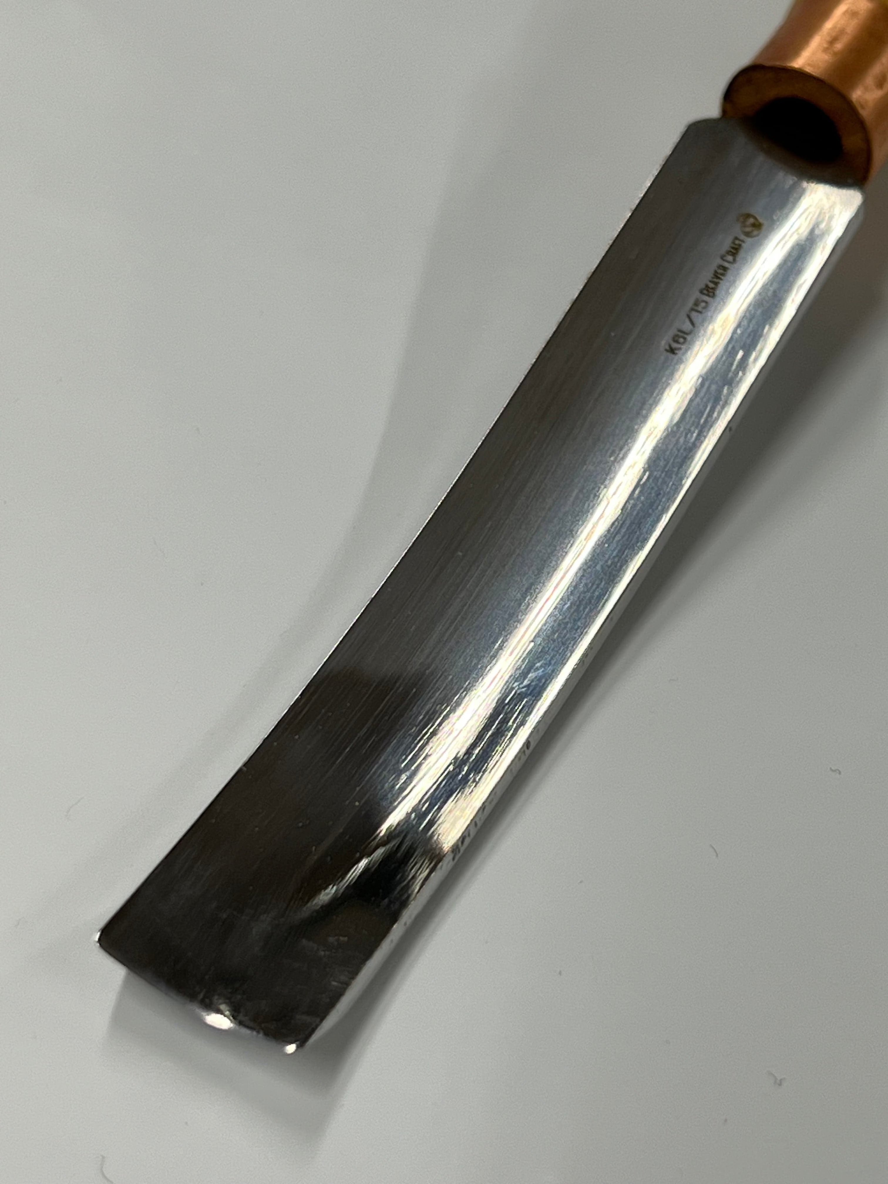 Puunveistotaltta 80x15 mm taivutettu kourutaltta K6L/15