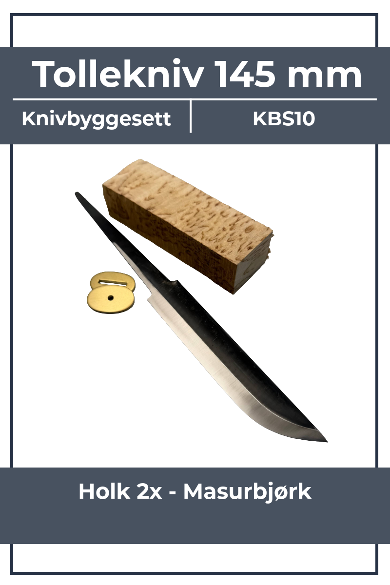 Veitsenrakennussarja KBS10 - 145mm puukko