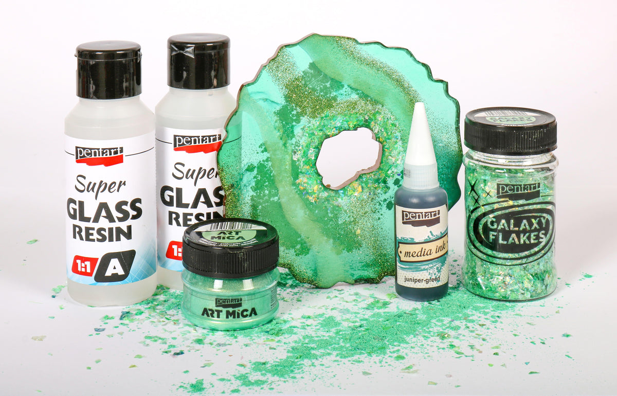 Taide-epoksi SuperGlass Resin