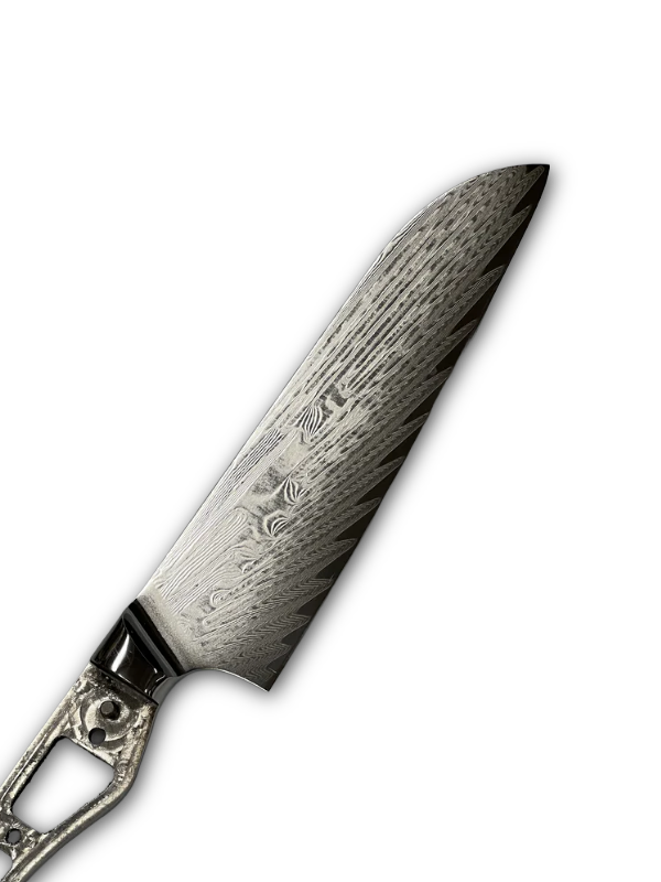 Santoku - VG10 Damask kokkiveitsi 8" fulltang kahvalla