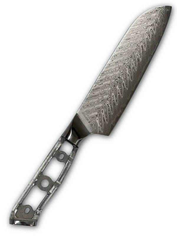 Herring Santoku - VG10 Damask-kokkiveitsi 7"