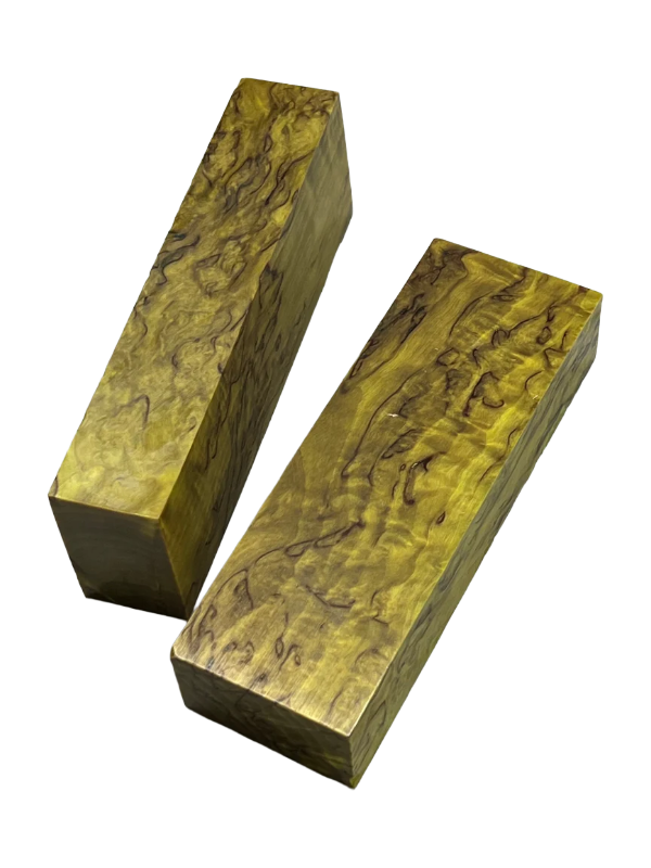 Visakoivu Lime - Stabiloitu kahva-aihio