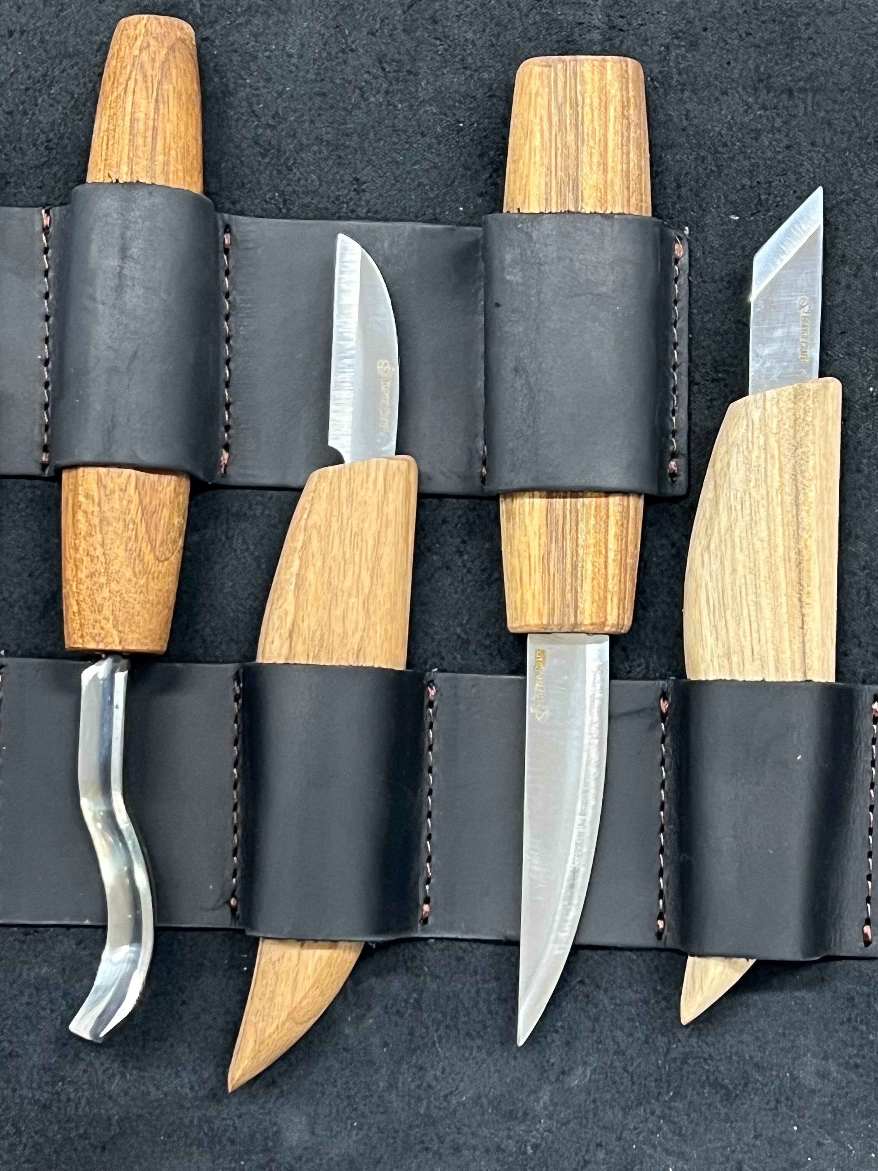 Puuntyöstösetti nahkaisessa olkalaukussa S50X Beaver Craft