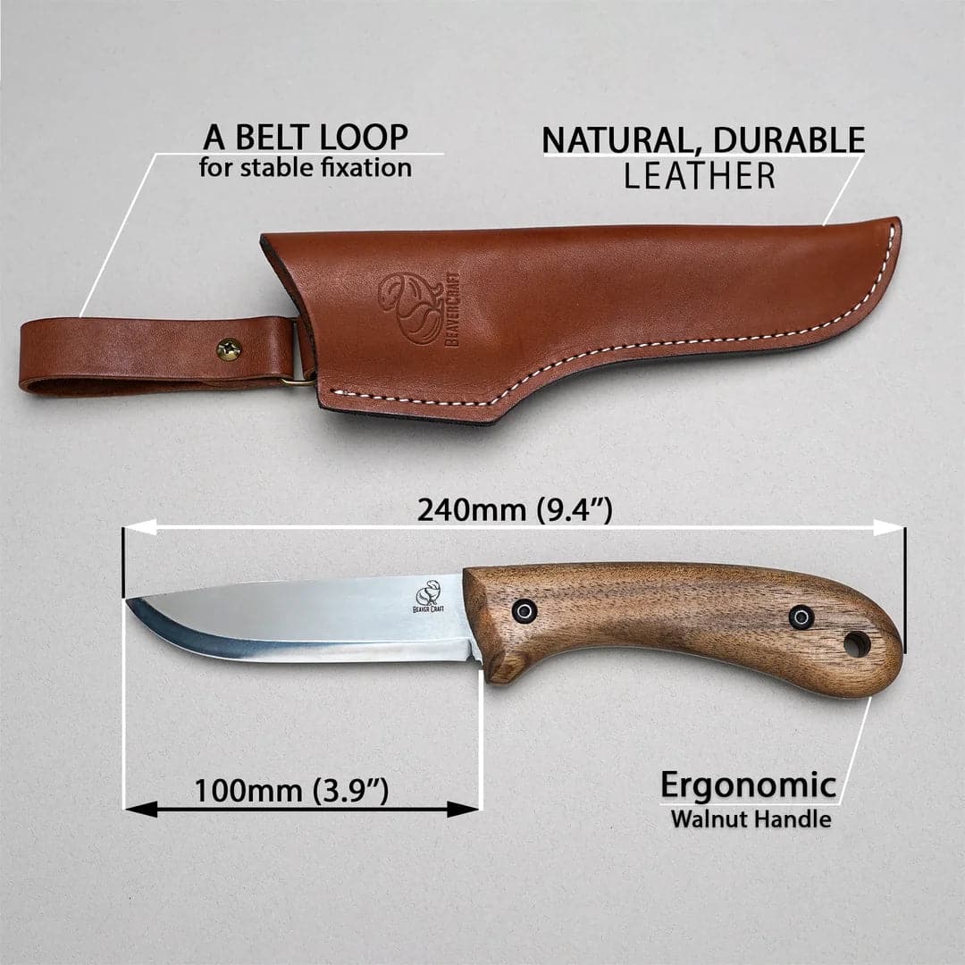 BSH2 Glacier Bushcraft -puukko tuppineen
