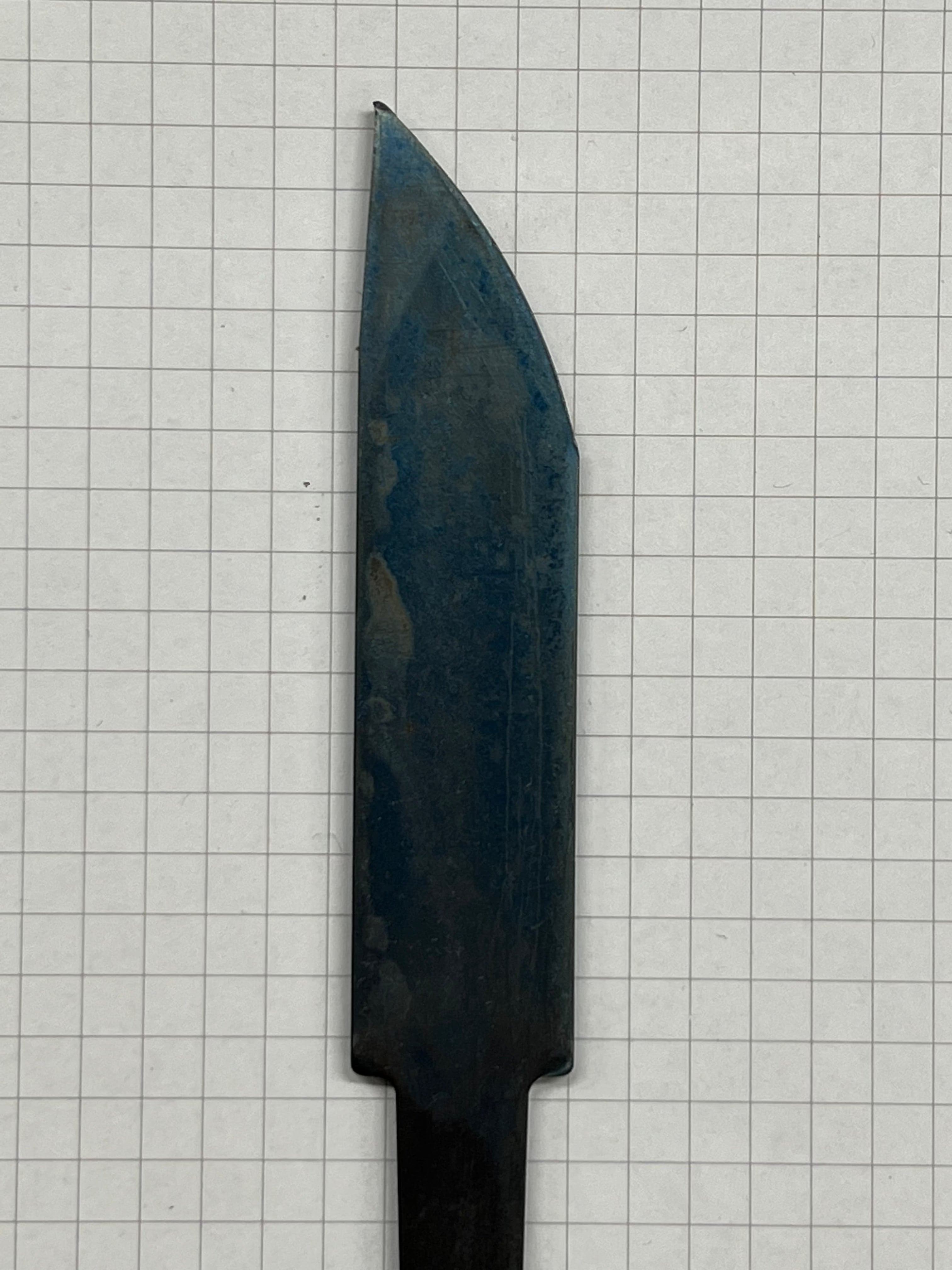 Veitsenterän aihio 80 mm, valmiiksi karkaistu, hiomaton
