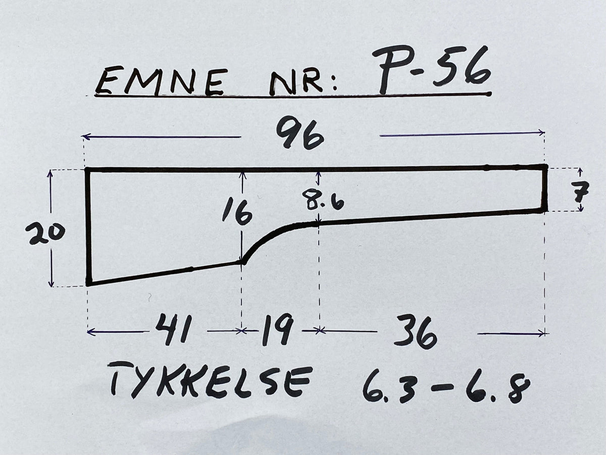 Kiväärin tukkiaihio turkkilaista pähkinäpuuta, luokka 3 P-56