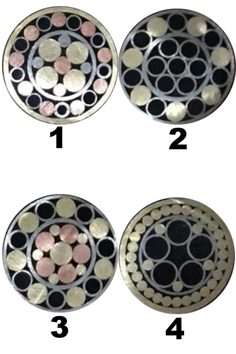 Mosaikkiniitti 9,5 mm kahvakoru